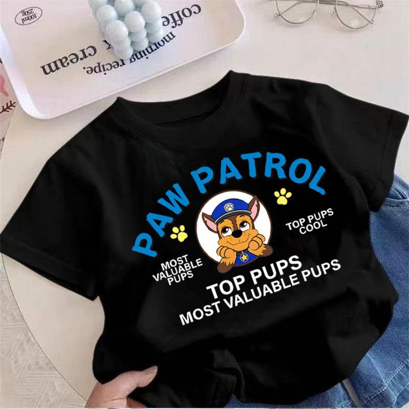 Áo Summer New ngắn cho thoải mái dễ bé Paw Paw Patrol Style bé trai.