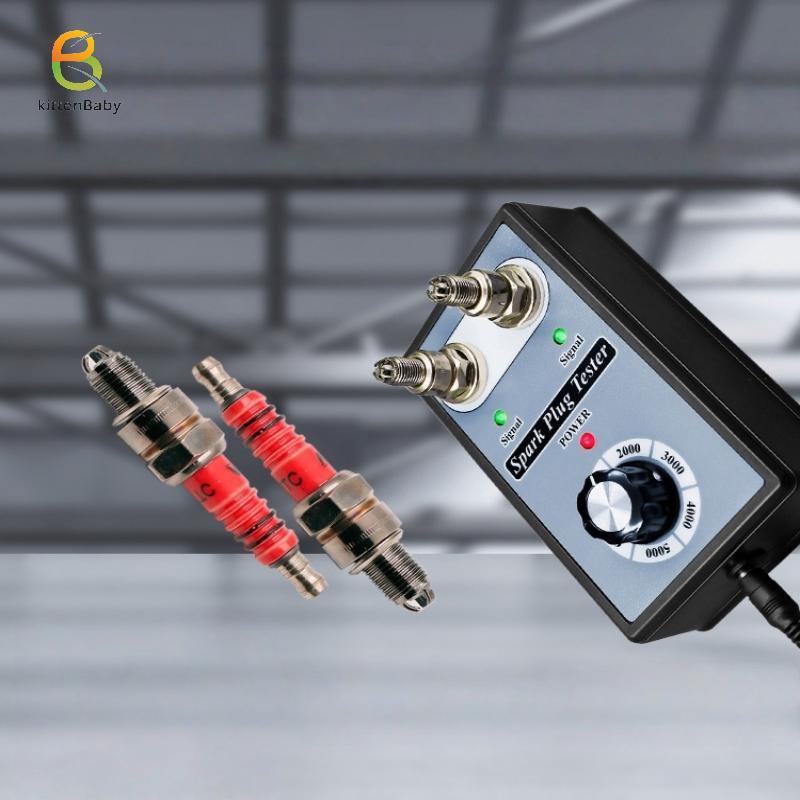 [Baby-t] 1 Bộ Máy Đánh Lửa Xe Máy Máy Cheer Spark Detector Có Thể Điều Chỉnh Lỗ Kép Sparking Plug Te