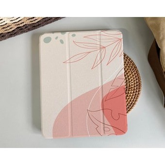 Ốp lưng thông minh từ tính Sage Coral Leaves iPad 9, iPad Mini 6 iPad Air iPad Pro 2021, Ốp lưng iPa