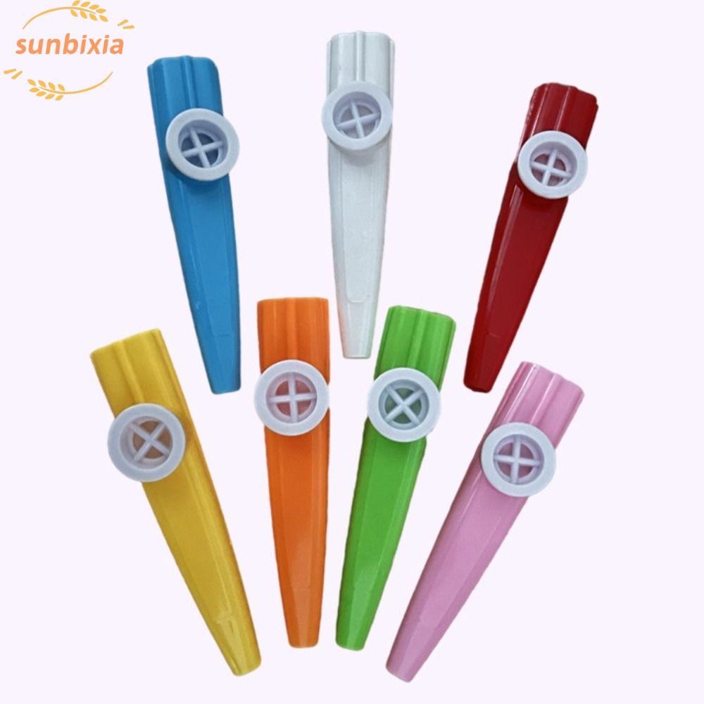 Sáo KAzoo SUNBIXIA, Kazoo nhựa ngộ nghĩnh, 1 / 5 / 10 CÁI Còi vui vẻ kèm theo nhạc cụ dự tiệc