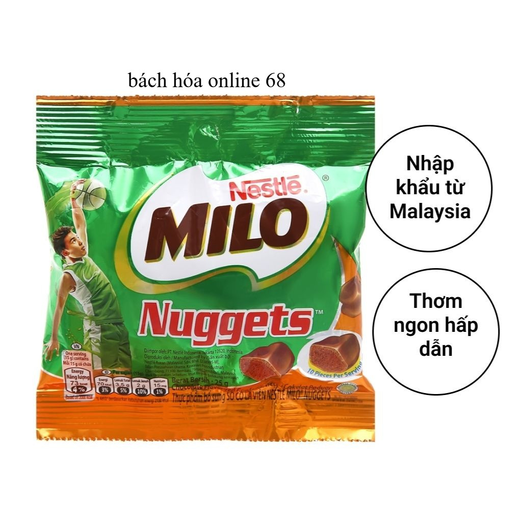 Gói Milo Nestle Nuggets Socola Viên 25g