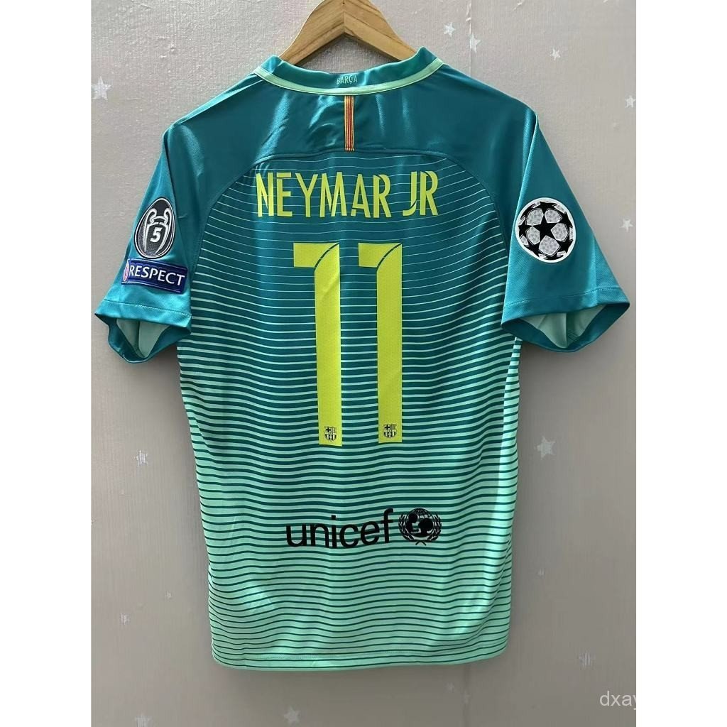 Áo sơ mi đội Barcelona Retro Messi Iniesta Neymar mùa 16-17