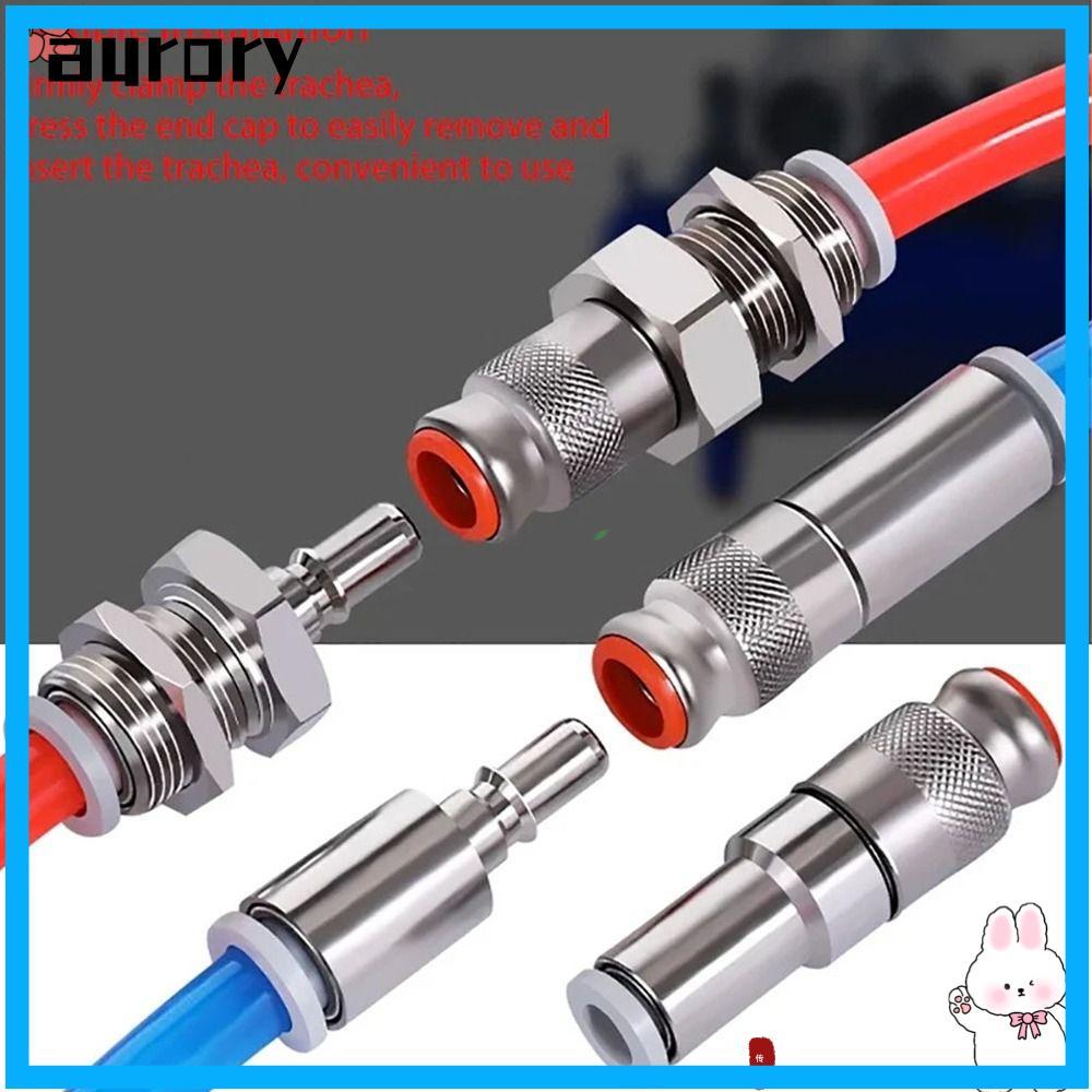 AURORY 1 Cái Đầu nối nhanh khí quản, KK2P / KK2S-04H-06H-04E-06E-06E Ống PU Khớp nối nhanh, Lắp ống 