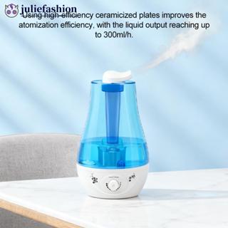 JULIEFASHION Máy tạo độ ẩm phun sương kép 3L Đèn ngủ LED để bàn Máy tạo độ ẩm Máy tạo độ ẩm giảm độ khô Máy tạo ẩm không khí cho phòng ngủ & văn phòng F8V4