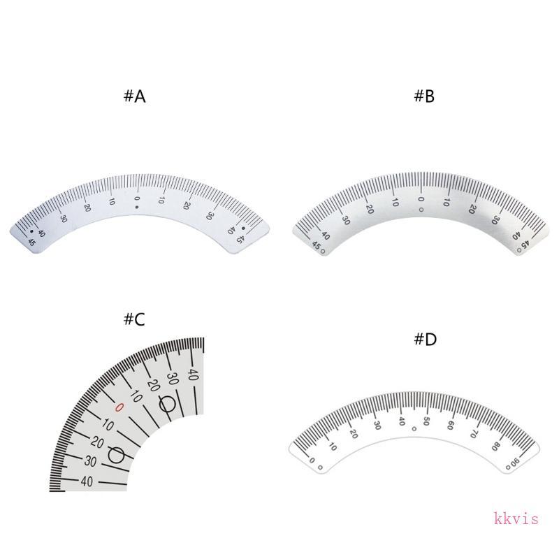 Upgraded  Steel Protractor Angles Ruler Gauges 45 Degree ArcShape Gauges