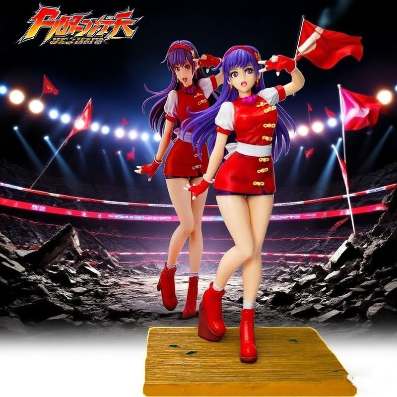 Hình Vua Chiến Đấu SNK Series Street Hegemony Ma Gong Athena Kotobukiya Street Hegemony 98 Fighting 