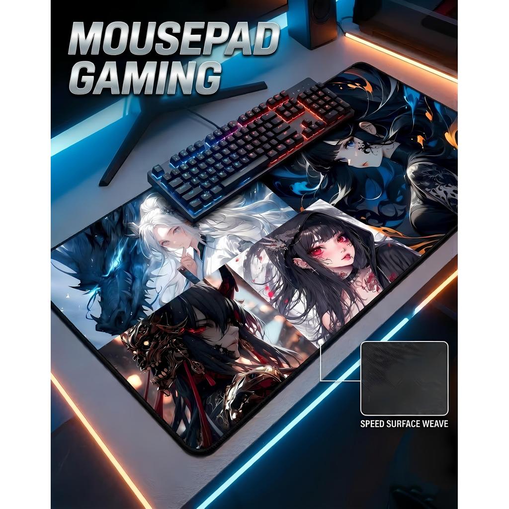 Lót chuột Gaming FPS Gaming Girl kích thước 40x45|40x35|30x35cm dày 3mm siêu chất, bề mặt speed