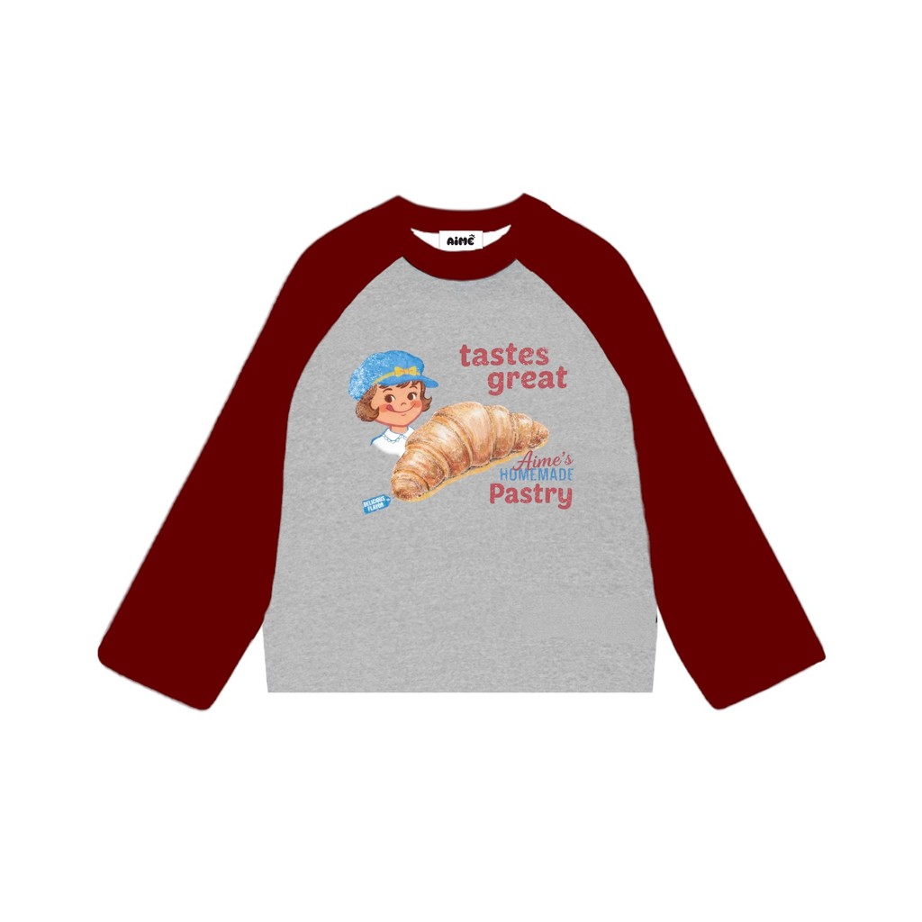 [Ver6] Áo Thun Tay Dài Raglan Cotton Long Sleeve Sọc Boxy AIMÉ Form Rộng Cổ Tròn Unisex Nam Nữ Basic Áo Mùa Hè | BigBuy360 - bigbuy360.vn