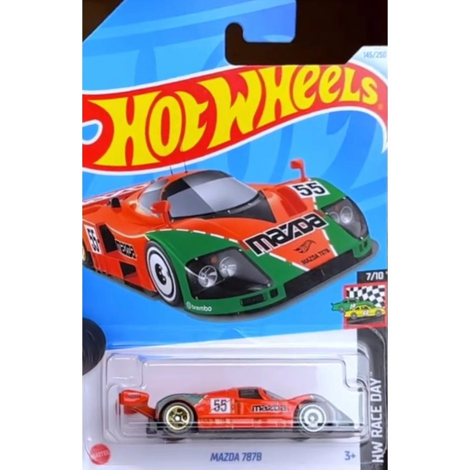 Hotwheels Hotwheels MAZDA 787B Lớp phủ MAZDA Cam MAZDA 787B 145 24K /