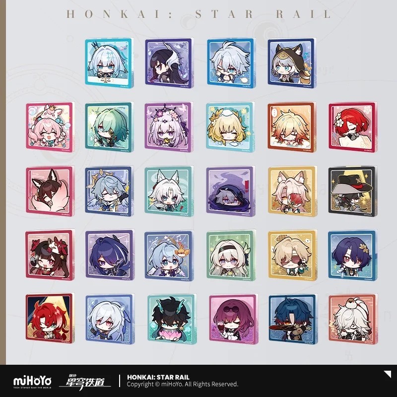 Nam châm tủ lạnh Honkai Star Rail miHoYo Official Merch chính hãng Aventurine Acheron Firefly Boothi