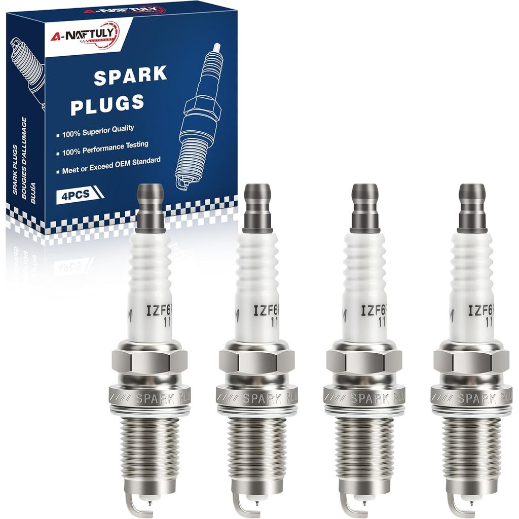 Bugi Iridium 4 Gói 6994 IZFR6K11 Tương thích với 2003-2007 Honda Accord 2.4 CRV Element & Acura TSX 