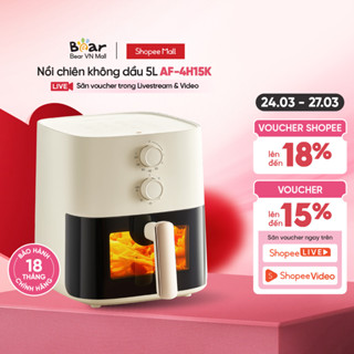 Nồi Chiên Không Dầu 5L Bear AF-4H15K - Hàng Chính Hãng BH 18 Tháng