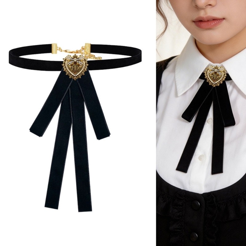 WEL * Có thể điều chỉnh JK Bowtie Preepy Look Đồng phục đi học Bowtie Bowknot Pin cà vạt