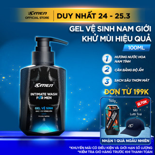 Gel vệ sinh nam giới Xmen 100ml - Intimate Wash for Men hương nước hoa Pháp sang trọng