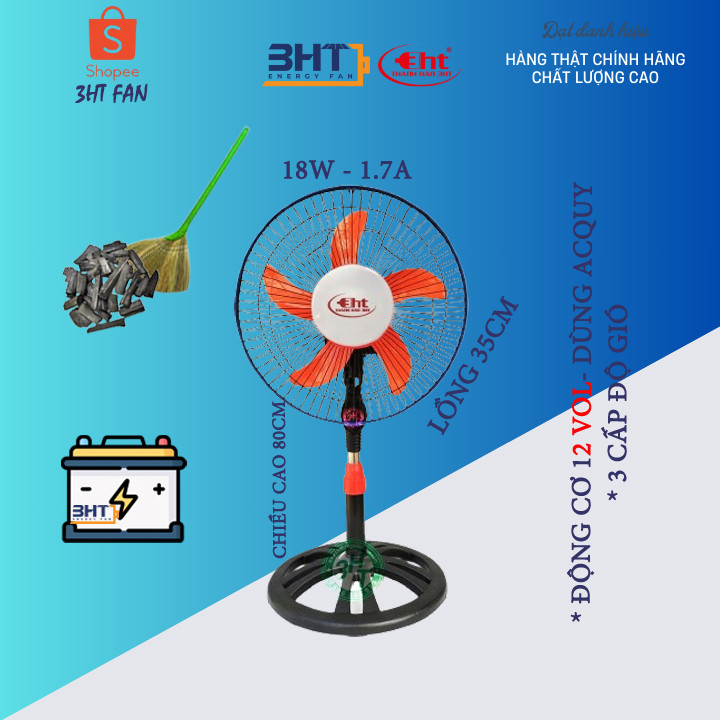 QUẠT LỠ CÔNG NGHIỆP B3 - DÙNG BÌNH AC QUY