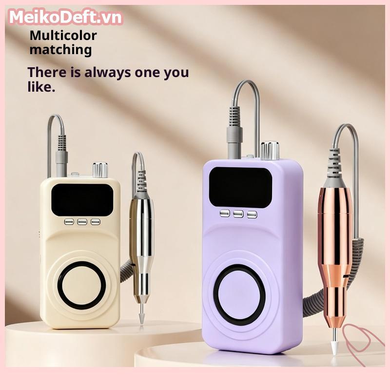 MeikoDeft Professional 40000RPM máy dũa điện sạc lại cho móng tay/móng chân, dùng tại nhà và salon