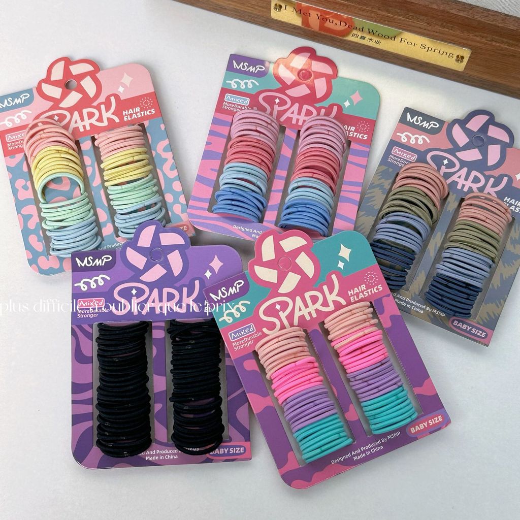 Dây cao su buộc tóc nữ màu sắc đa dạng, mềm mại, không gây hại cho tóc  kẹp tóc vòng kẹp tóc vòng cu
