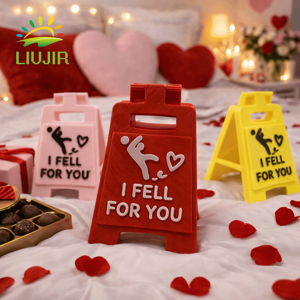 LIUJIR Falling In Love Signboard, Thiết kế thú vị Love Token Dấu hiệu lãng mạn, Máy tính để bàn lãng