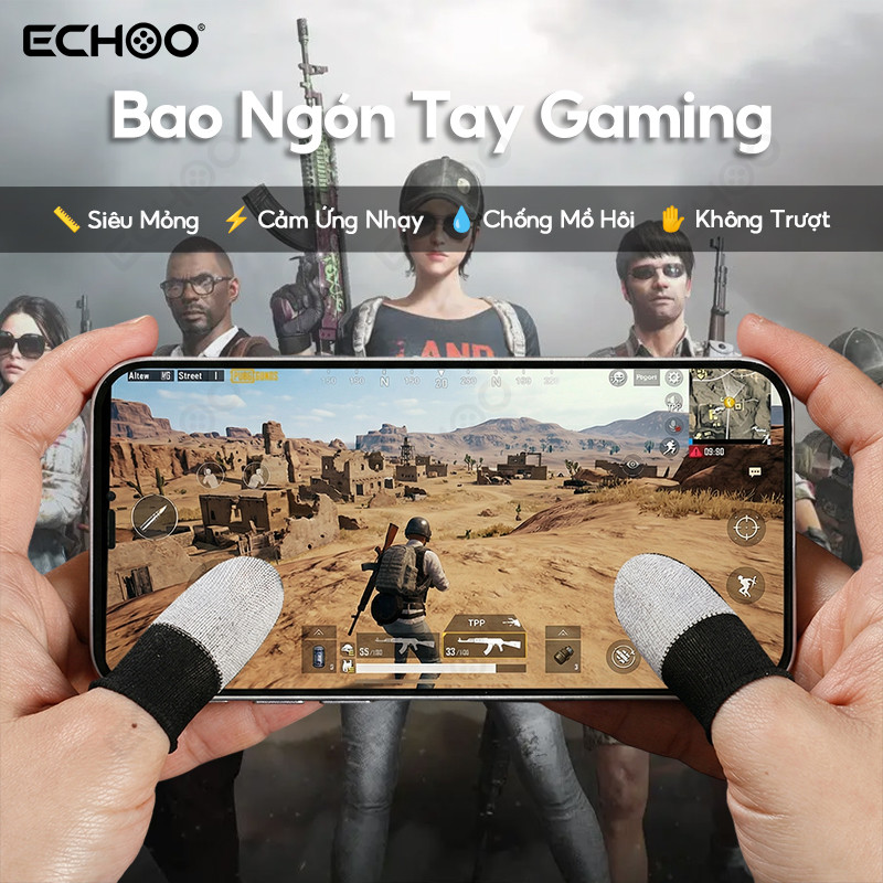 Bao Ngón Tay Chơi Game PUBG Free Fire Finger Sleeve Gaming Mobile Chống Mồ Hôi Cảm Ứng Siêu Nhạy