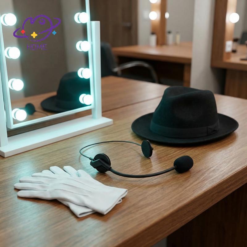 [mayhome] Tai nghe micro giả thực tế Đạo cụ Cosplay Đồ dùng dự tiệc Rostar để hóa trang hiệu suất nh