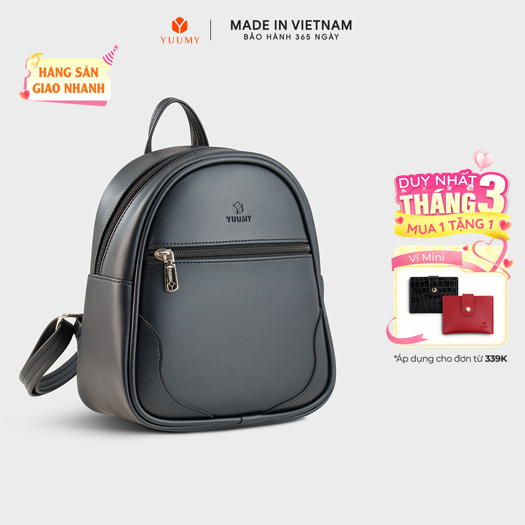 Balo Yuumy (Thời trang nữ mini dáng tròn - Balo da Liberal YBA115)
