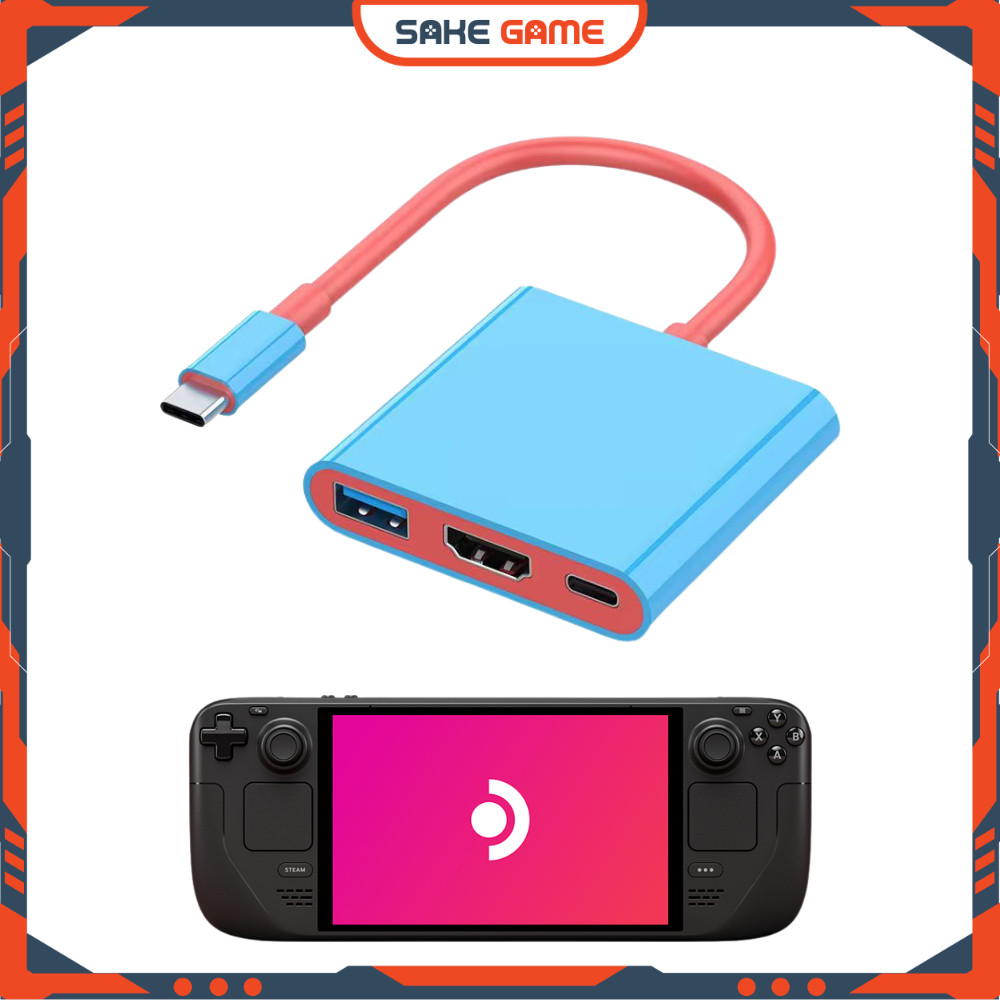 Dây Dock HDMI Steam Deck 4K 60FPS Dây Xuất Hình Steam Deck Oled 4K 60FPS Dây Dock Steam Deck Dây Doc