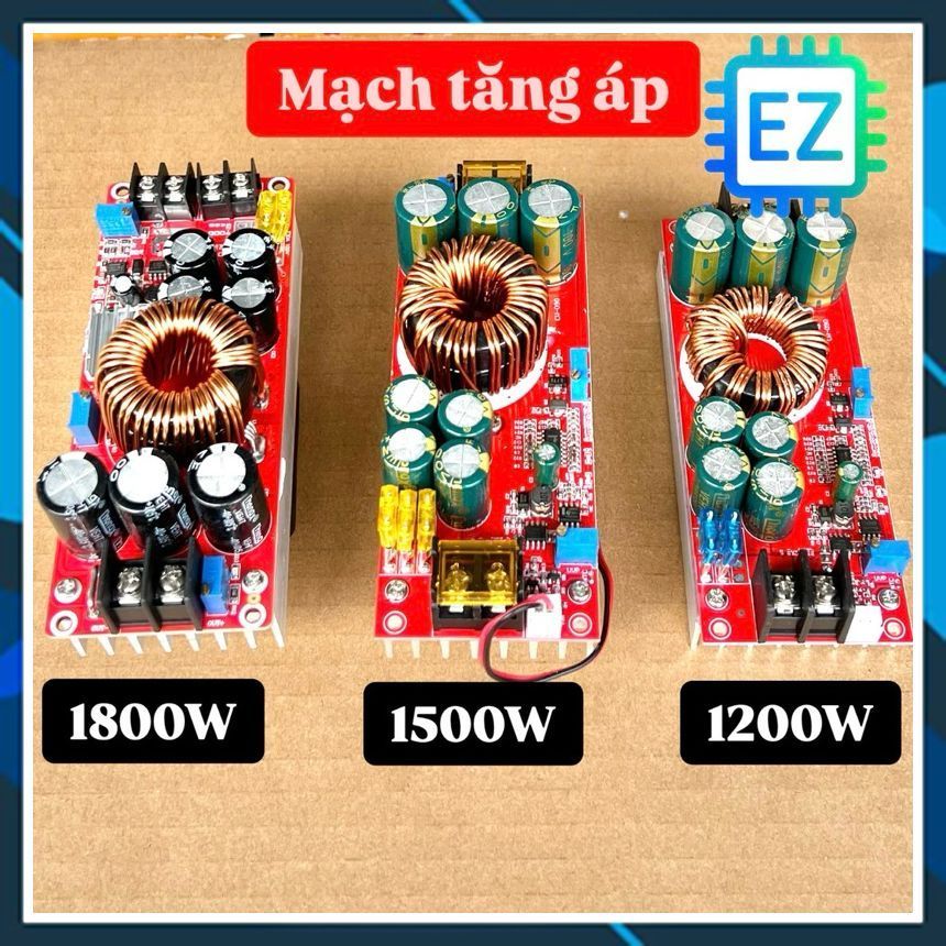 Mạch tăng áp, boost áp DC-DC 1200W, 1500W, 1800W  vào 10-60VDC ra 12-90VDC