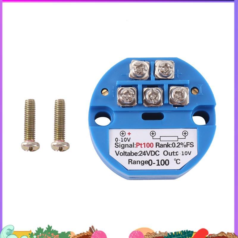 PT100 Loại sang 0-10V 0-100 độ RTD Đầu vào 0-10 một đầu ra DC24V Bộ phát nhiệt độ chịu nhiệt