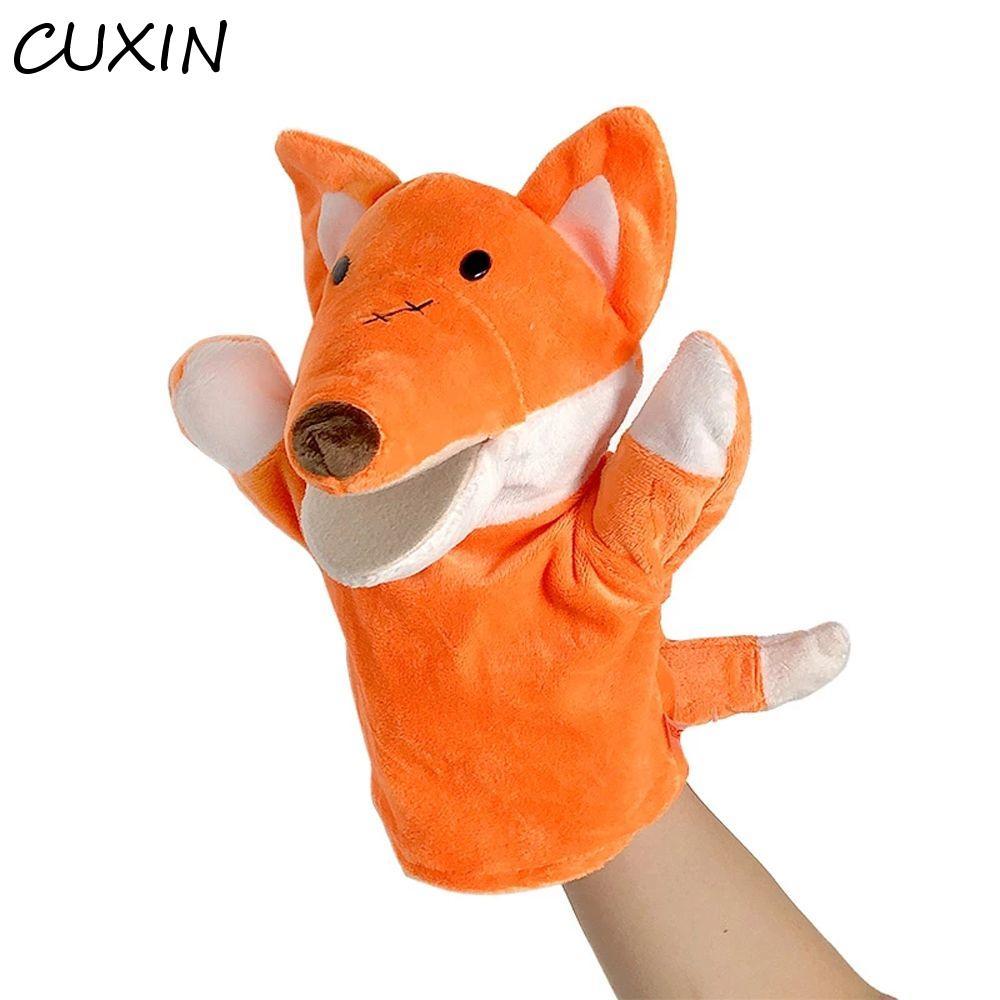 CUXIN Ngón Tay Con Rối Đồ Chơi Nhồi Bông Đồ Chơi Giáo Dục Gấu Cá Mập Kawaii Đồ Chơi Nhồi Bông Đồ Chơ