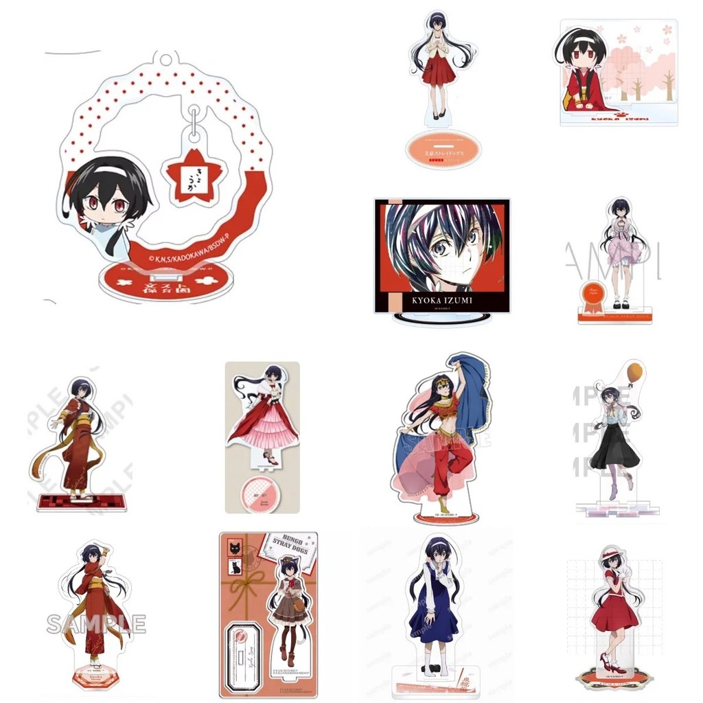 Standee Anime Bungo Stray Dogs Izumi Kyouka Mô Hình Mica Acrylic Trang Trí Bàn Học Quà Tặng Văn Hào 