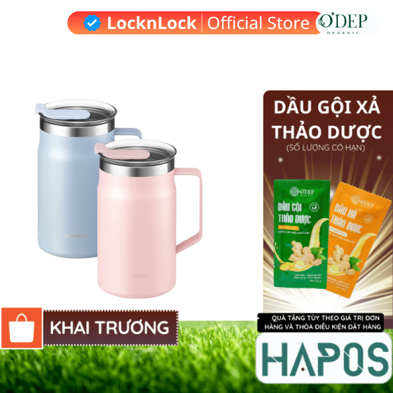 Cốc giữ nhiệt LocknLock Metro Table Mug 600ml Chính hãng  LHC4282  -  - HAPOS HOF