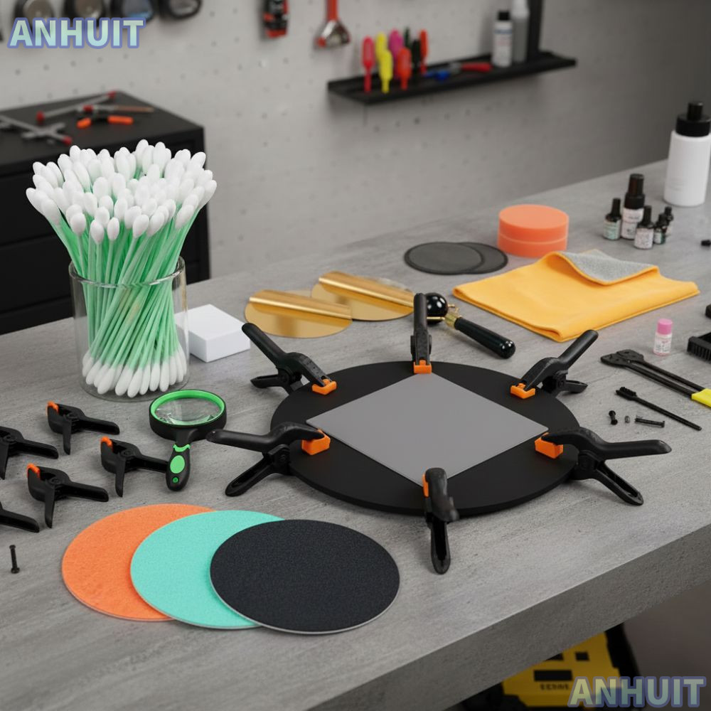 Anhuit - Bộ làm phẳng và làm sạch thẻ 174 chiếc, acrylic, tiện lợi cho người sưu tầm