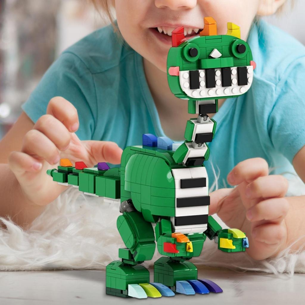 For Poppy Playtime 4 Piano Dragon Blocks Critter Model Bricks Piano Dragon Animals Construction Bloc