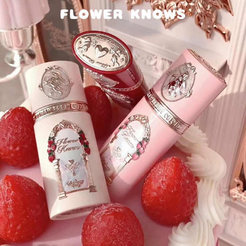 FLOWER BIẾT Blush Strawberry Cupid Series Liquid Blush Contours Natural Fit Skin And Enhances Comple