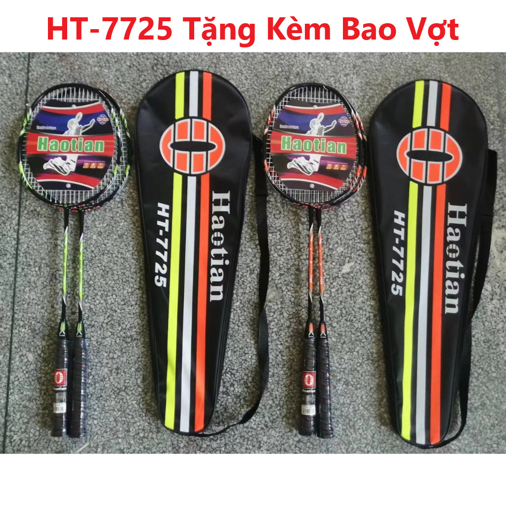 Bộ 2 Cây Vợt Cầu Lông Haotian HT-309, HT-7725, HT-7728, HT-7729 Tặng Kèm Bao Vợt, hàng Quảng Châu [V