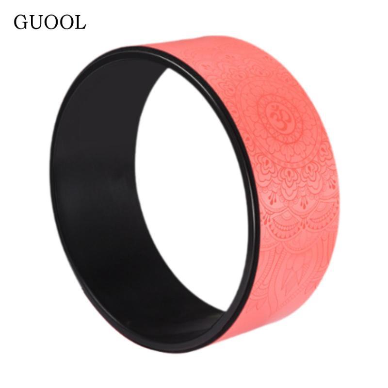 GUOOL Yoga Wheel Hỗ trợ thoải mái Thiết bị tập yoga thư giãn Pilates kéo dài