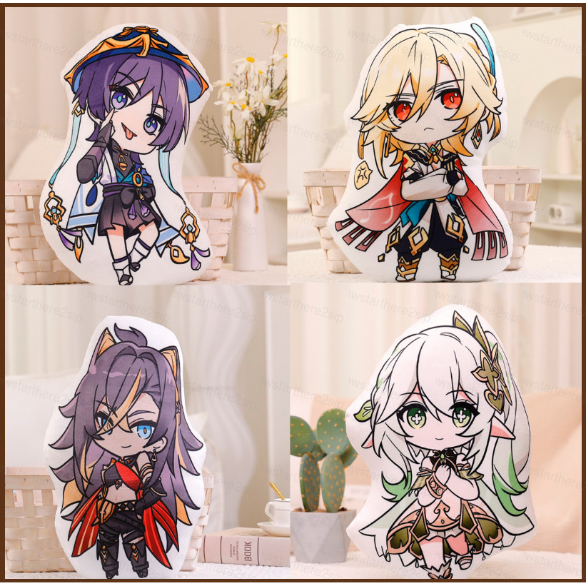 NP2 Genshin Tác Động Ném Gối Sang Trọng Búp Bê Lang Thang Kaveh Nahida Dễ Thương Nhồi Bông Đệm Ngủ V