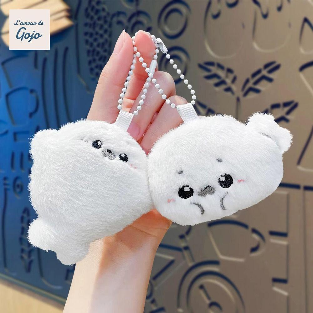 GOJO Little Seal Doll, Mặt dây chuyền túi mềm dễ thương Baby Seal Đồ chơi sang trọng, Quà tặng trang