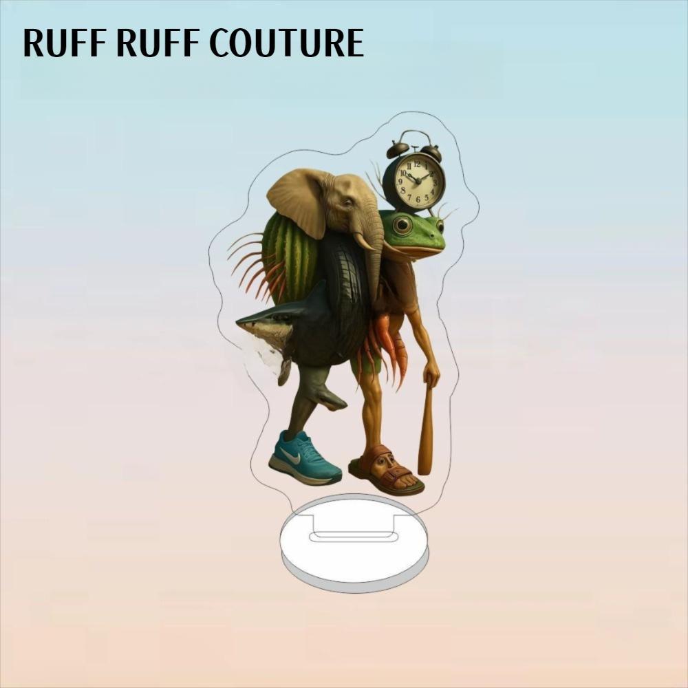 RUFF RUFF COUTURE Ý Brainrot Series Nhân Vật Mô Hình, Trang Trí Bàn Làm Việc Đồ Trang Trí Tralalero 