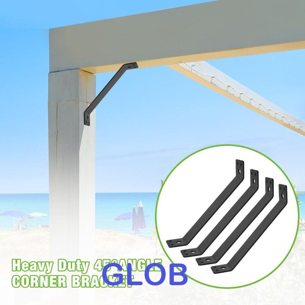 Giá đỡ hỗ trợ kim loại GLOB, Thanh gia cố dày hạng nặng, Bộ gia cố 45° Tăng cường khung bên trong Ga