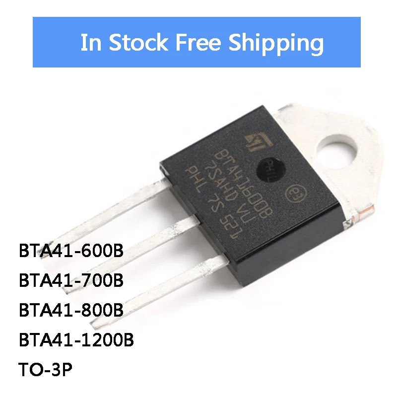 5 Chiếc BTA41-600B BTA41-700B BTA41-800B BTA41-1200B BTA41 600B 700B 800B 1200B TO-3P IC Chip Còn Hà