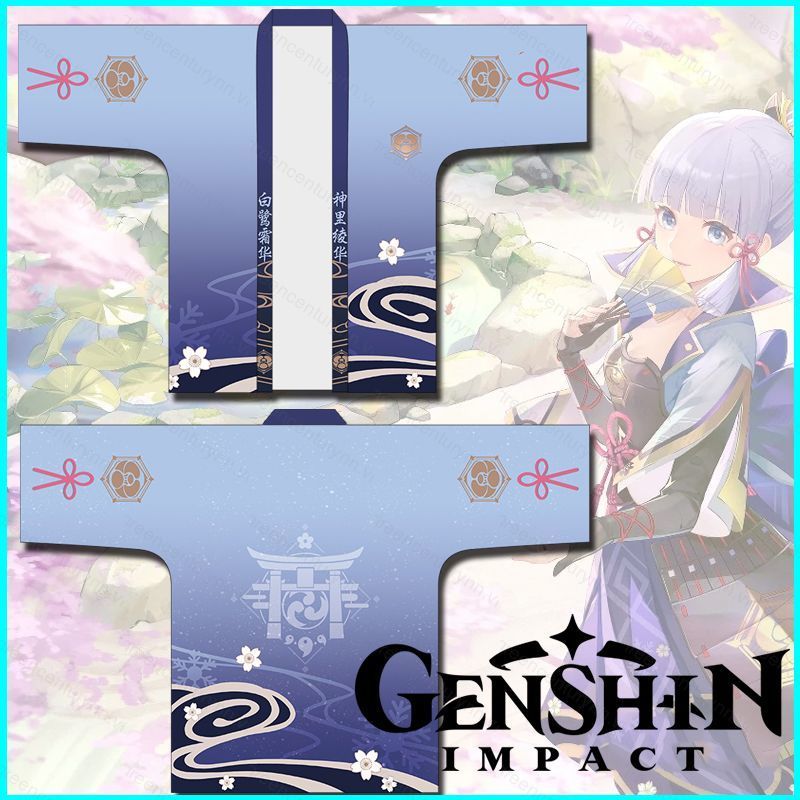 Áo Khoác Cosplay Kimono Haori Cho Nhân Vật Xiao Và Ayaka Trong Genshin Impact - Phù Hợp Nhiều Size