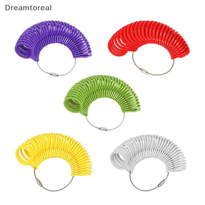 [DMT] Dụng cụ tìm kích thước vòng nhựa Mandrel Stick Finger Gauge Kit DIY Jewelry Making Ring [bán c