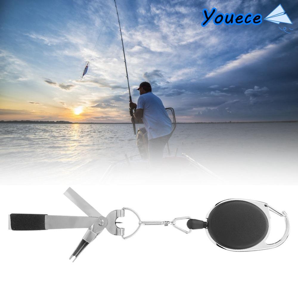 YOUCE Fly Fishing Tool, 420 Thép không gỉ Retractor Combo Quick Knot Tool, Bền 4 trong 1 Line Cutter