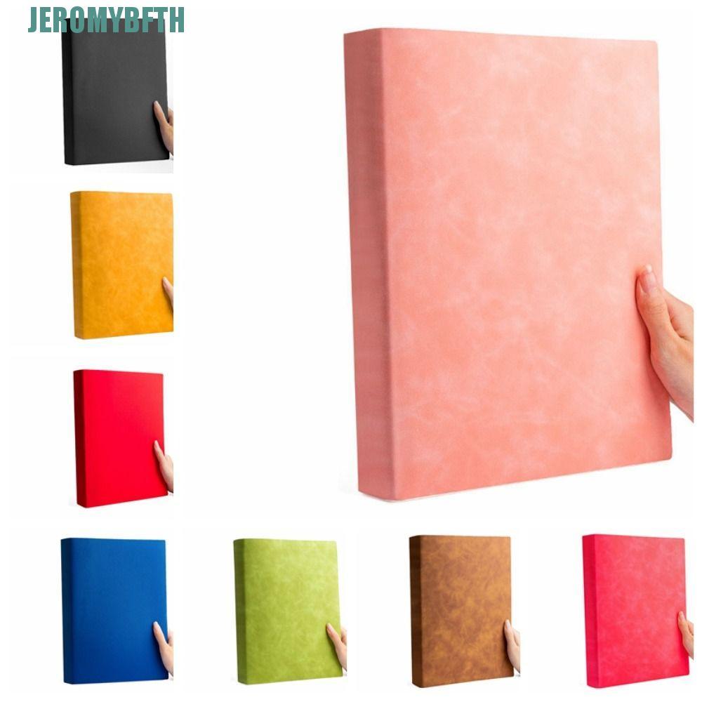 Sổ tay lớn JEROMYBF, Bìa PU 200 trang Sổ tay dày A4, Dòng Notepad họp A4 / Dòng ngang lớn A4 Nhật ký