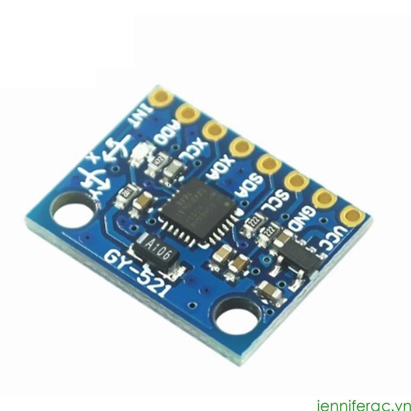 Jenniferac MPU6050 Mô-đun cảm biến gia tốc con quay hồi chuyển 3 hình để theo dõi chuyển động