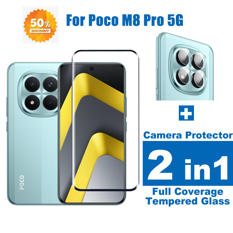 2 in1 Dành Cho Xiaomi POCO M8 Pro M7 Pro Plus M8 F8 F7 Ultra Pro C85 Xiaomi 17 Pro Max Ultra Bảo Vệ 