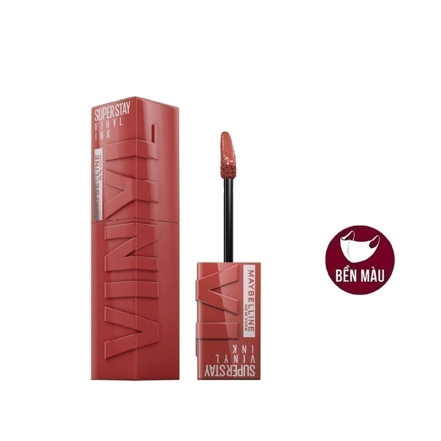 Son Kem Bóng Maybelline Super Stay Vinyl Ink #62 Irresistible Nude Đất 4.2ml