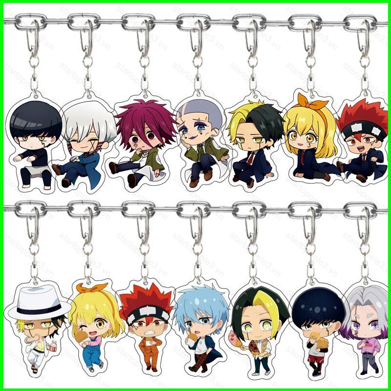 Mashle Magic and Muscles hoạt hình acrylic móc khóa Lance Crown Lemon Irvine túi mặt dây chuyền