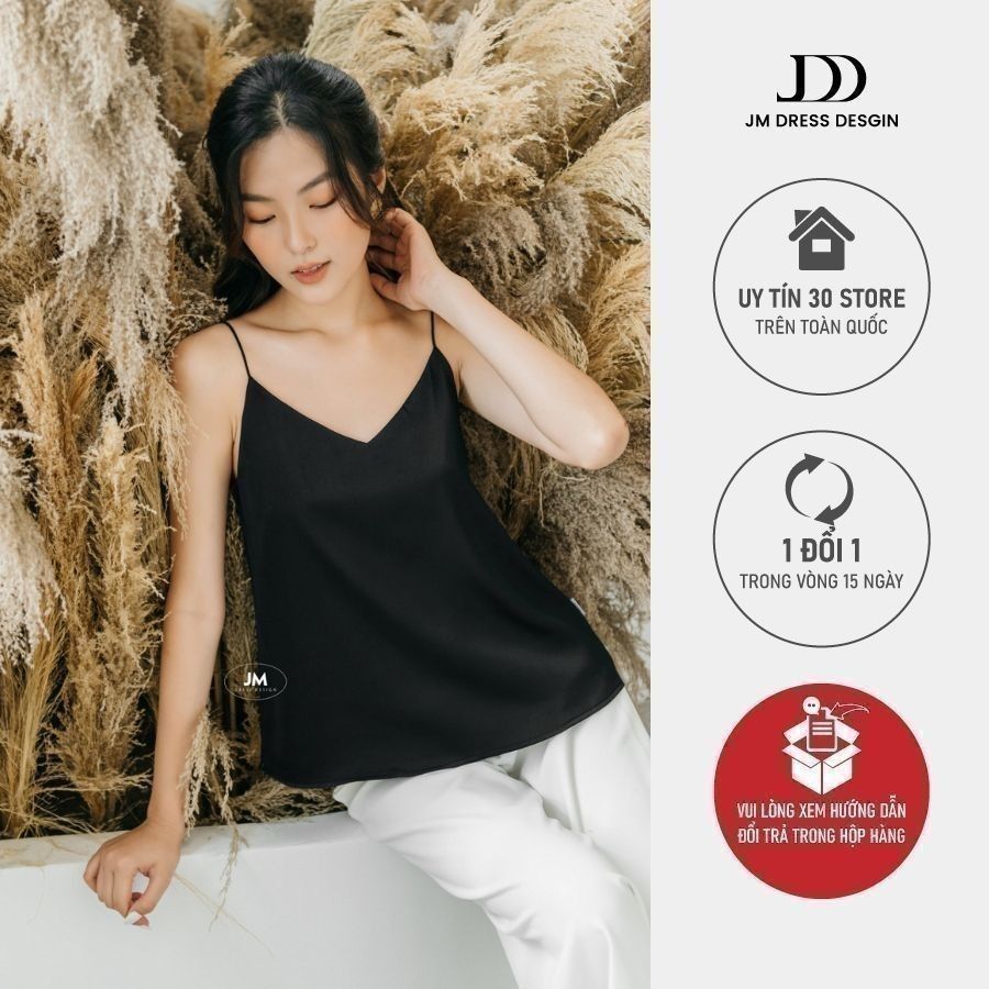 Áo hai dây cổ V ASP01.2204K thiết kế bởi JM Dress Design